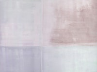 Pastel painted squares mauve wallpaper