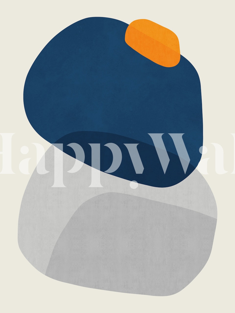 Papel tapiz Modern abstract strokes en una habitación