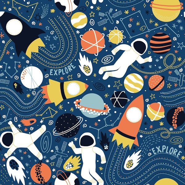 Explore Outer Space - Kids Universe on Navy