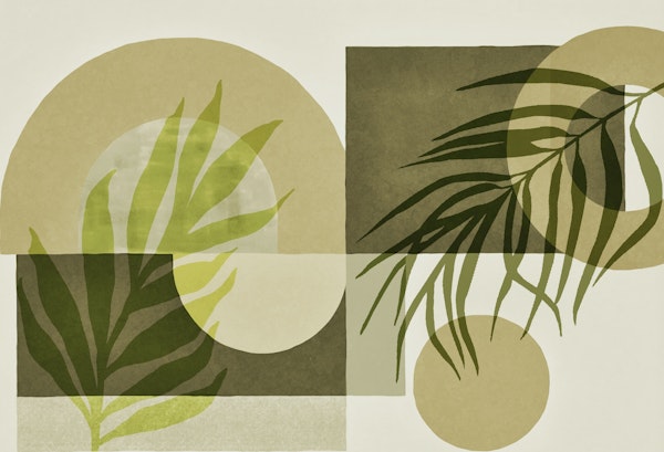 Contemporary Shapes And Leaves