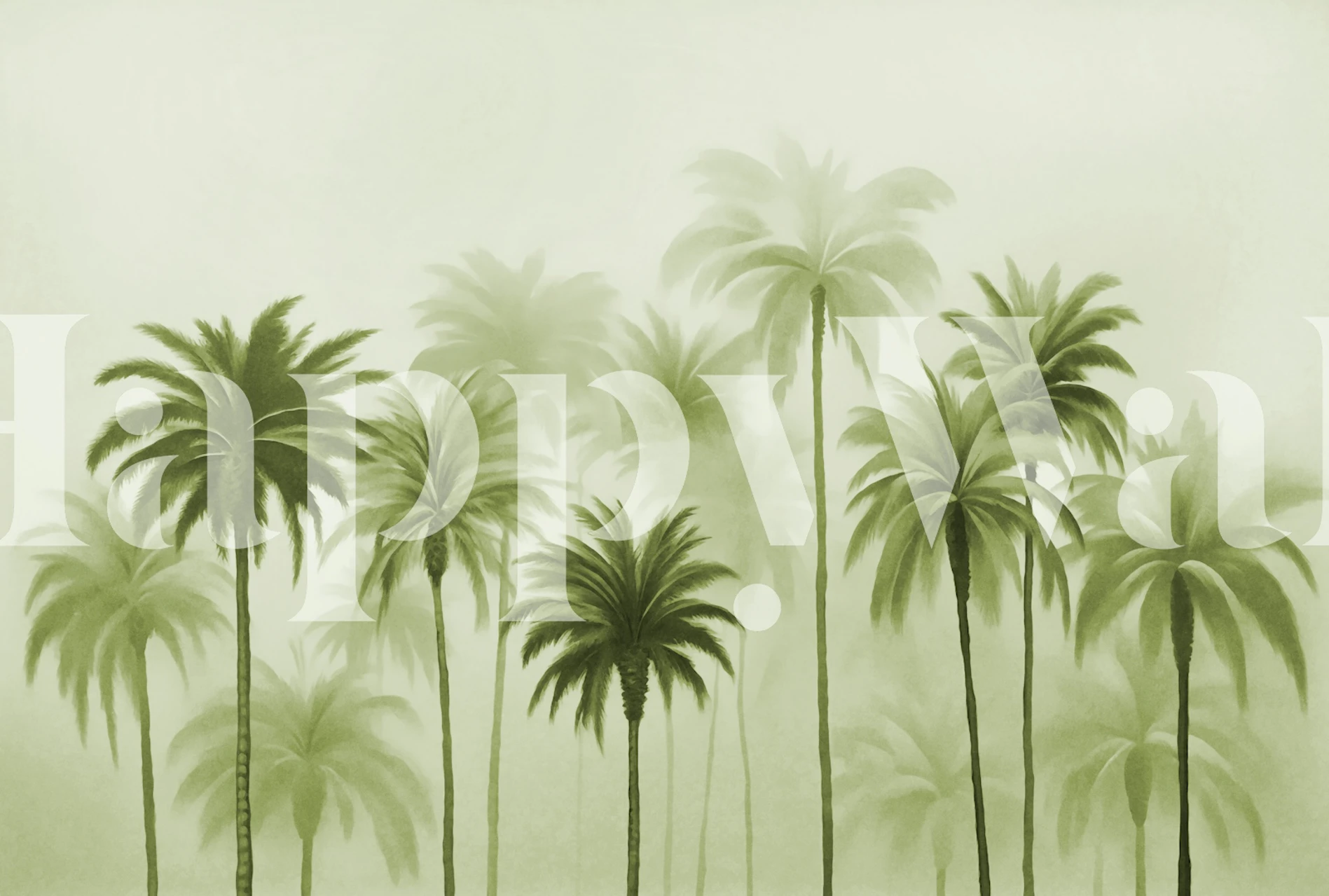 Lush Green Palm cove i et værelse