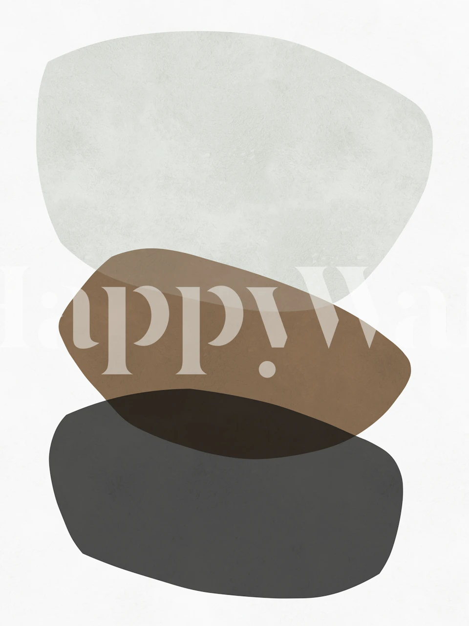 Papel de parede Modern abstract strokes em um quarto