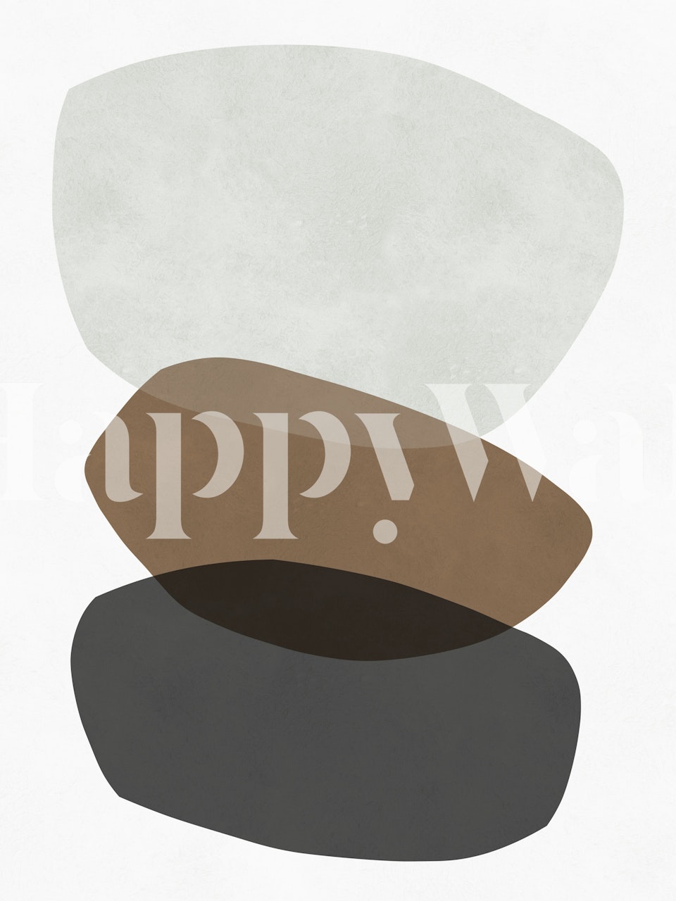 Modern abstract strokes tapet i ett rum