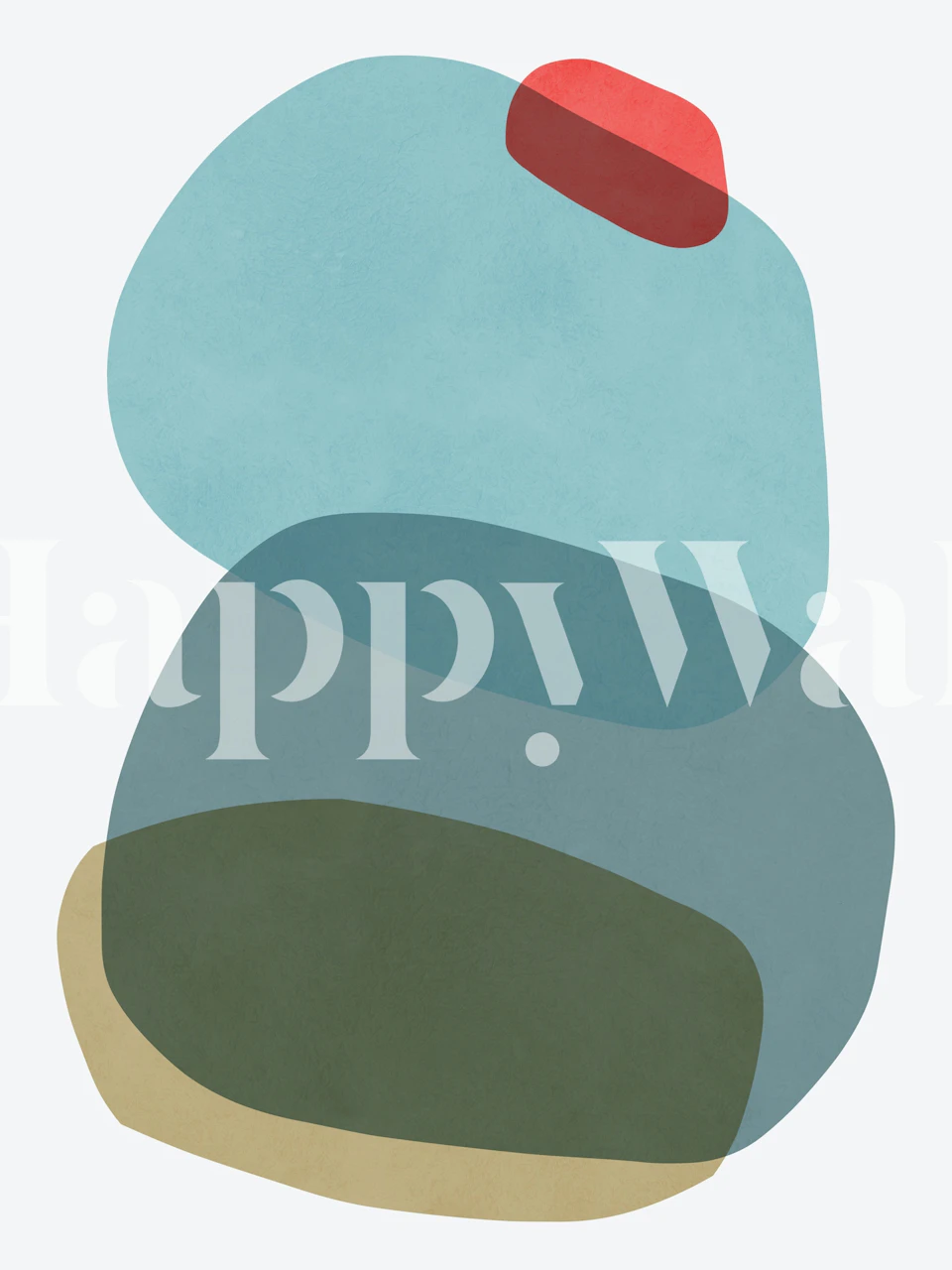 Modern abstract strokes 8 Tapete in einem Raum