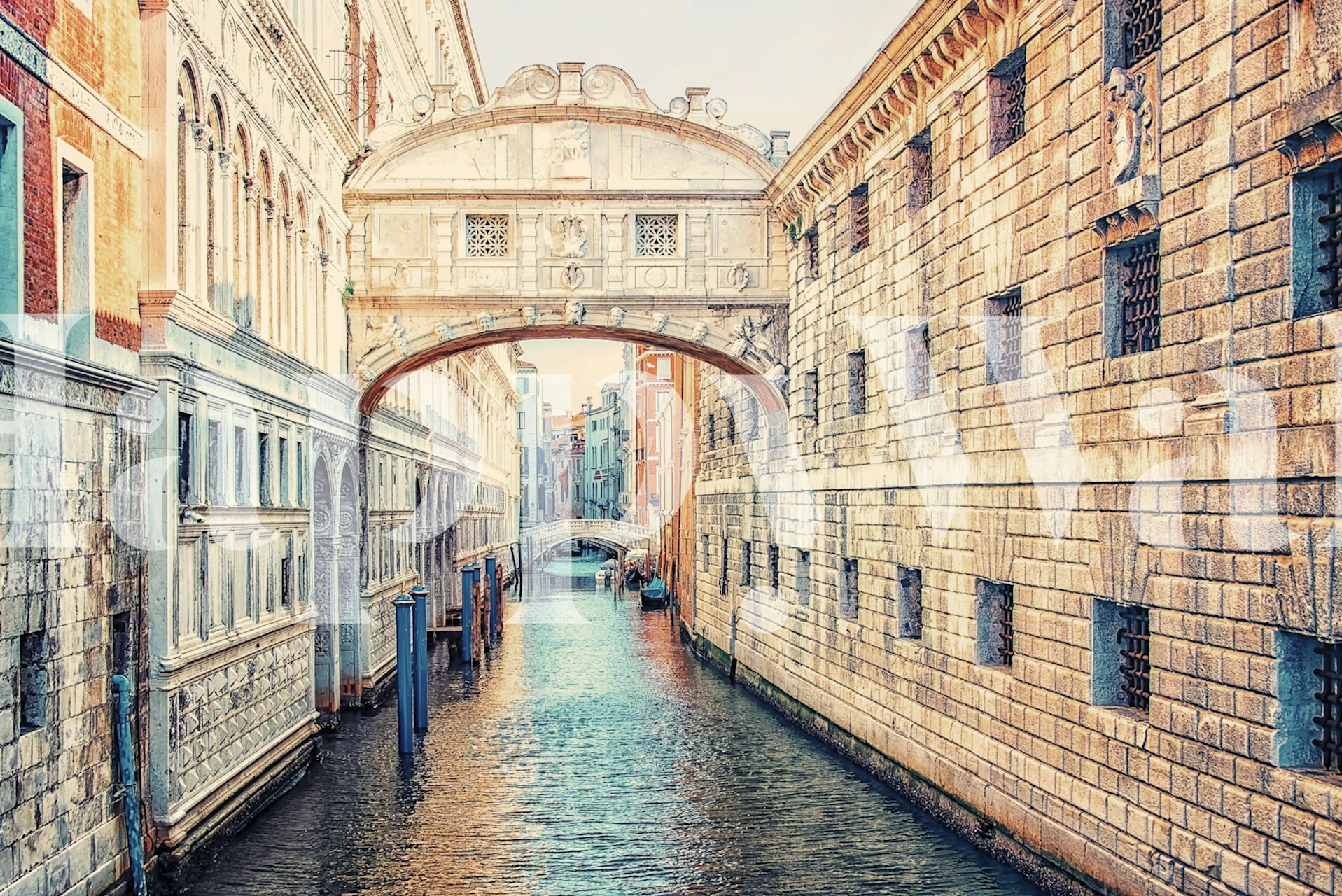 Bridge of Sighs Tapete in einem Raumsetting