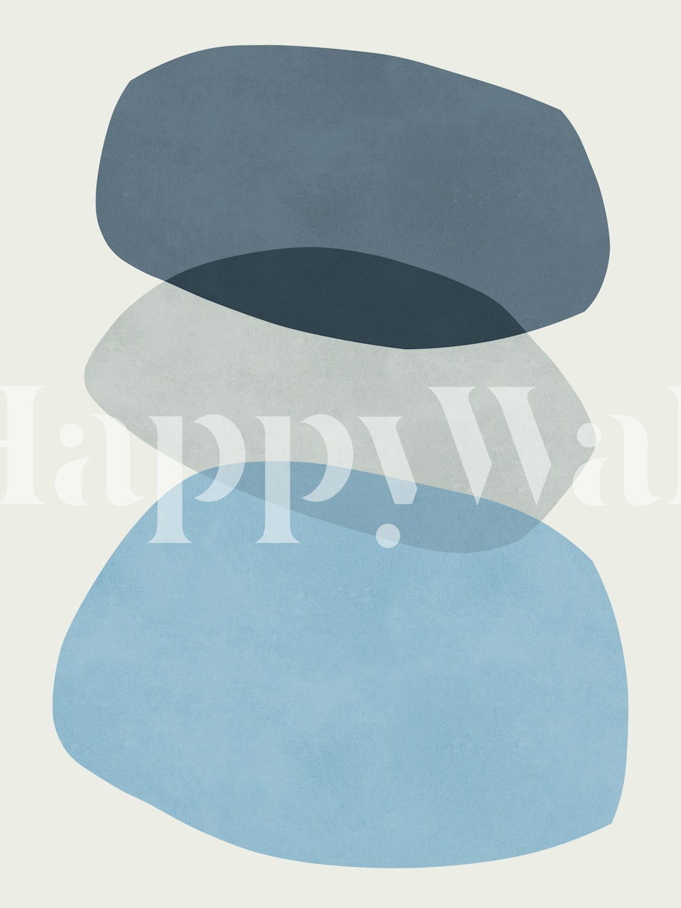 Abstract brushstrokes wallpaper in cool tones