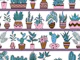Shelves with Vase Plants 1