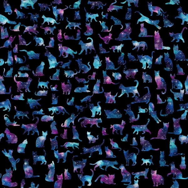 Cats Silhouettes 4 galaxy