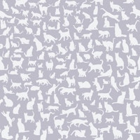Cats Silhouettes 10 lavender grey tapete