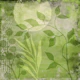 Abstract Greenery Mixed Media Art