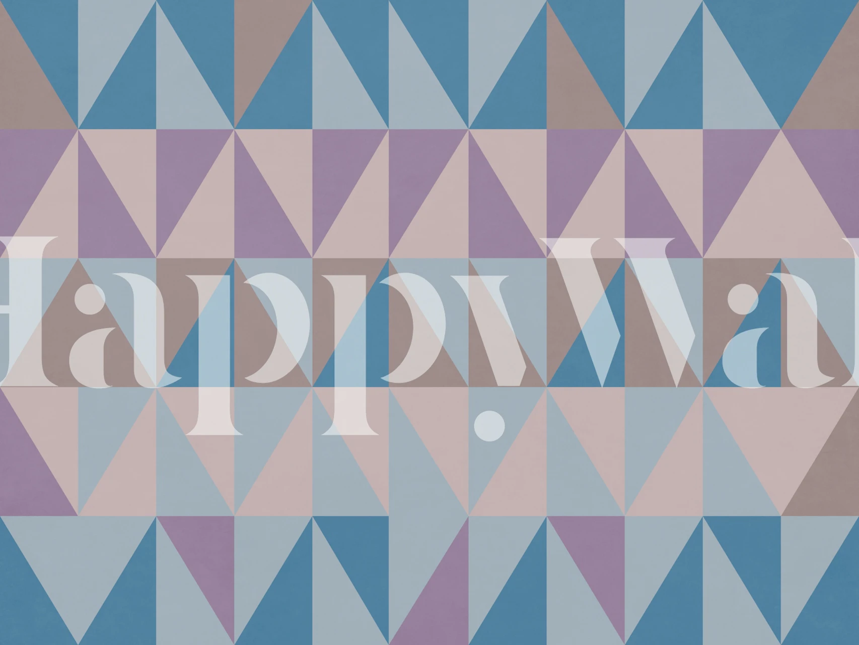 Geometric Pieces wallpaper in a room