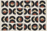 Mid Century Bauhaus Music Geo wallpaper