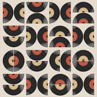 Mid Century Bauhaus Music tapete