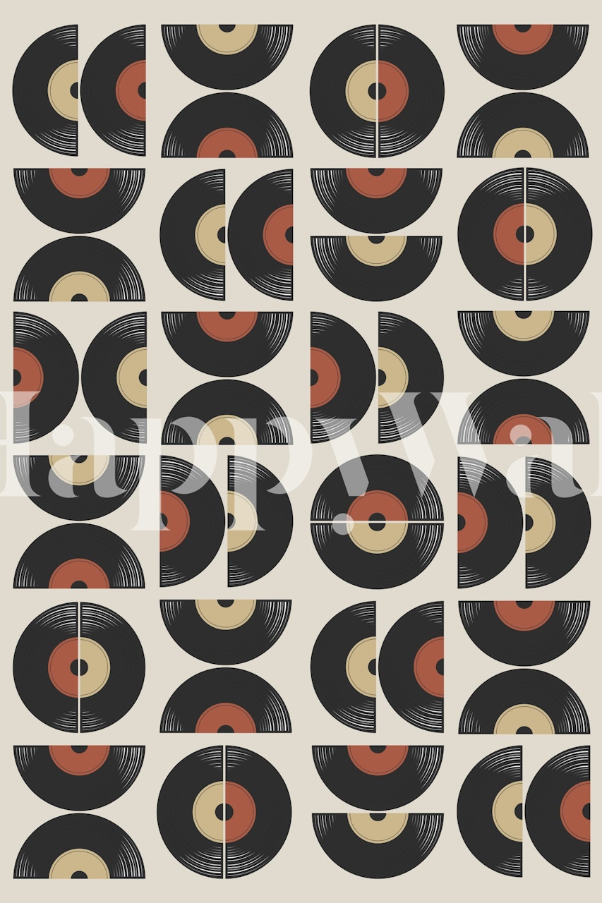 Papier peint vinyle style Bauhaus