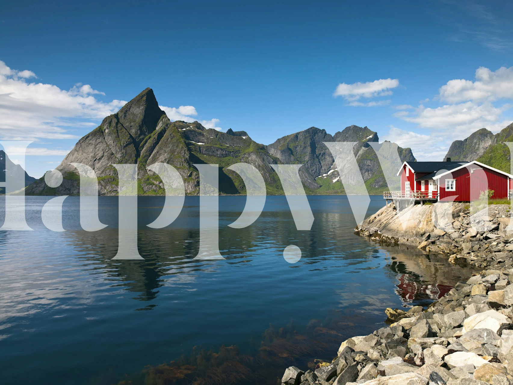 papel pintado Norwegian Tranquility en una habitación