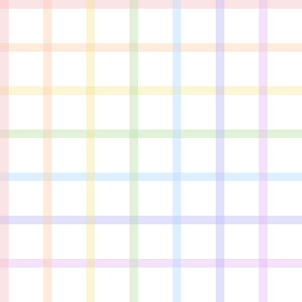 Pastel Rainbow Gingham 1