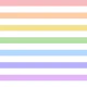 Horizontal Pastel Rainbow Stripes 1