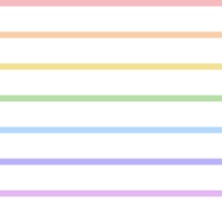 Horizontal Pastel Rainbow Stripes 2 ταπετσαρία