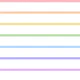 Horizontal Pastel Rainbow Stripes 2
