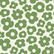 Hand drawn simple flowers green 3248C