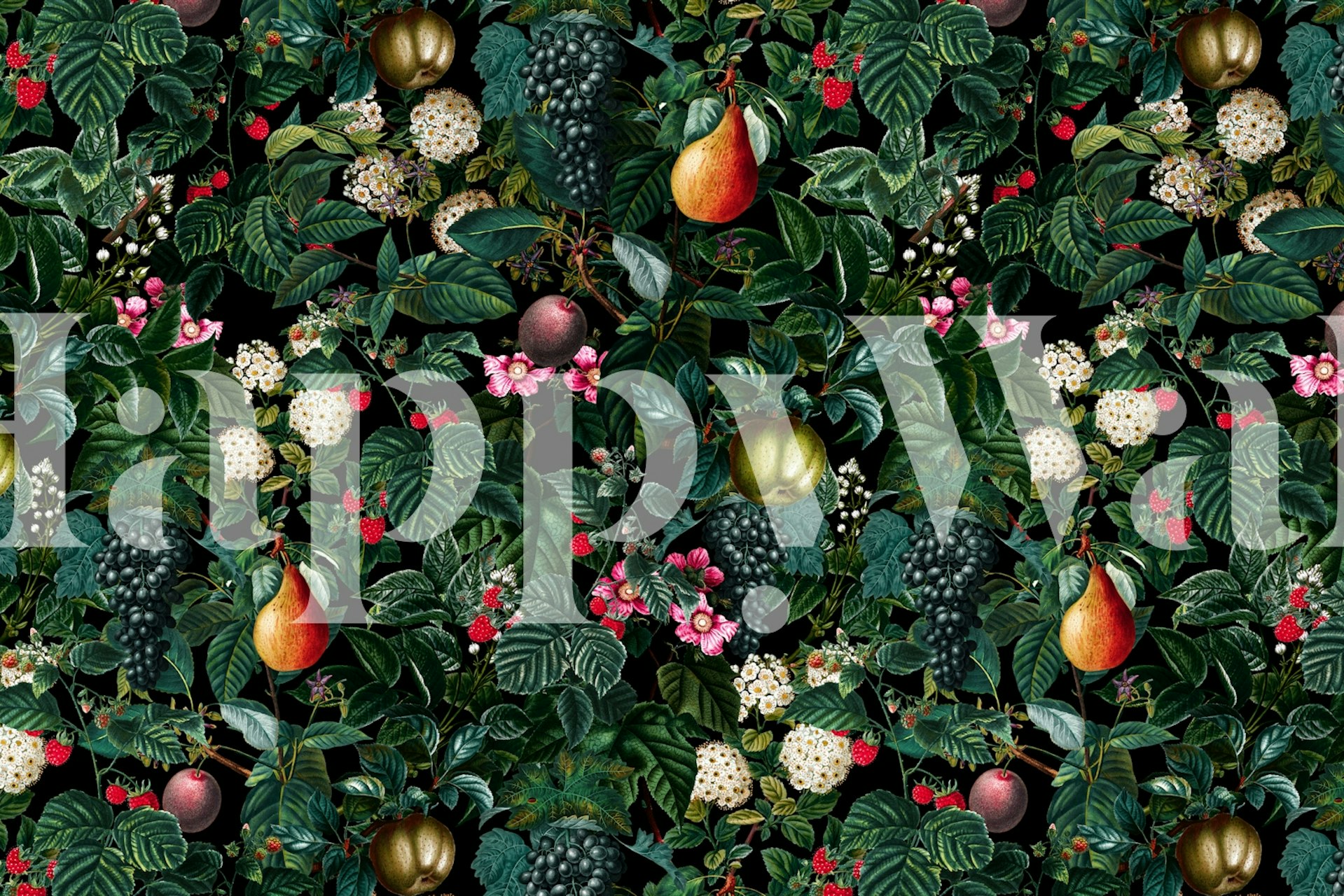 Delicious floral pattern wallpaper in a room