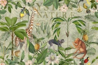 Nostalgic Animal Jungle Paradise ταπετσαρία