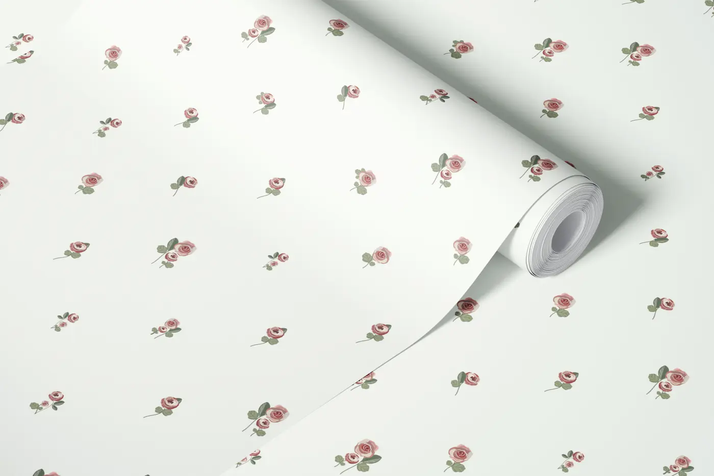 Rural rose wallpaper roll