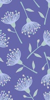EUCALYPTUS TOSSED Floral Lavender Purple LG tapete