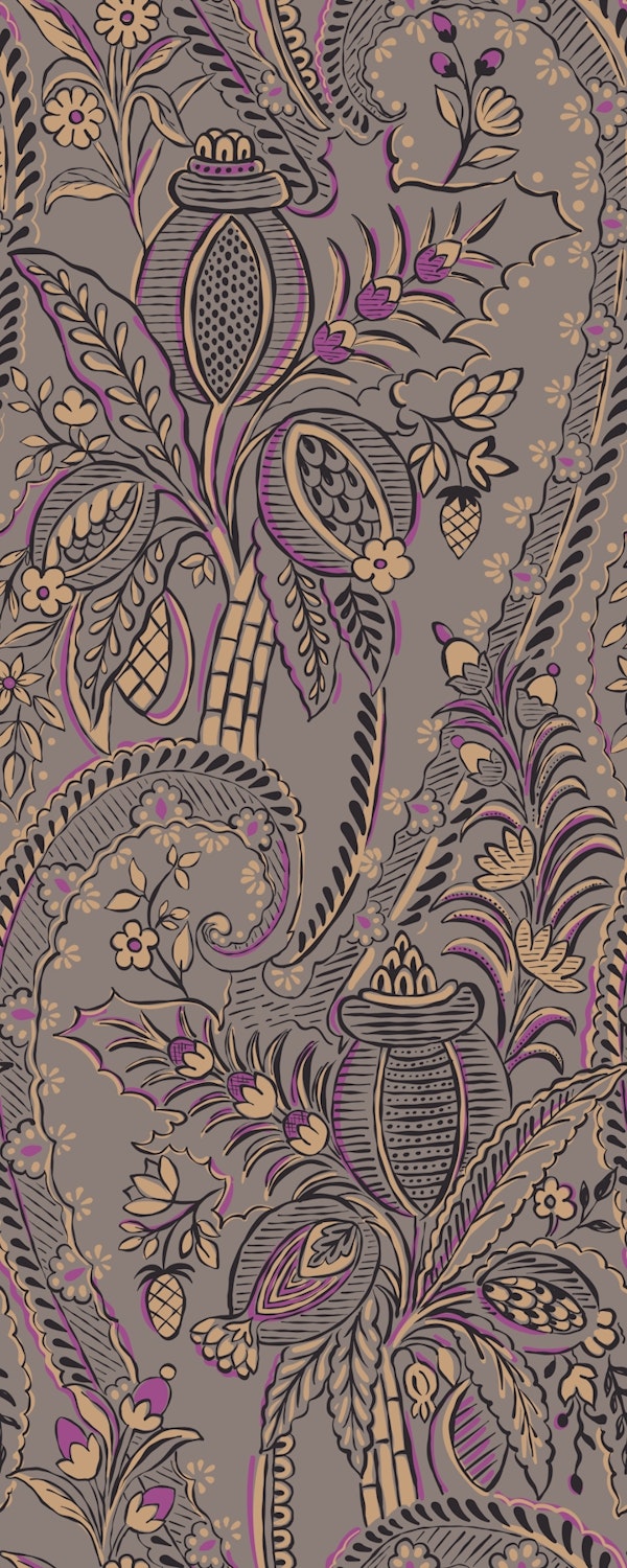 Bohemian Botanical harmony taupe