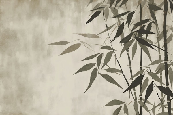 Calm Bamboo Garden Brown Beige