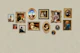 Dog Portraits Statement Wall in beige