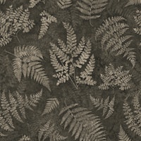 Moody Woods Brown Fern Botanical Pattern papiers peint