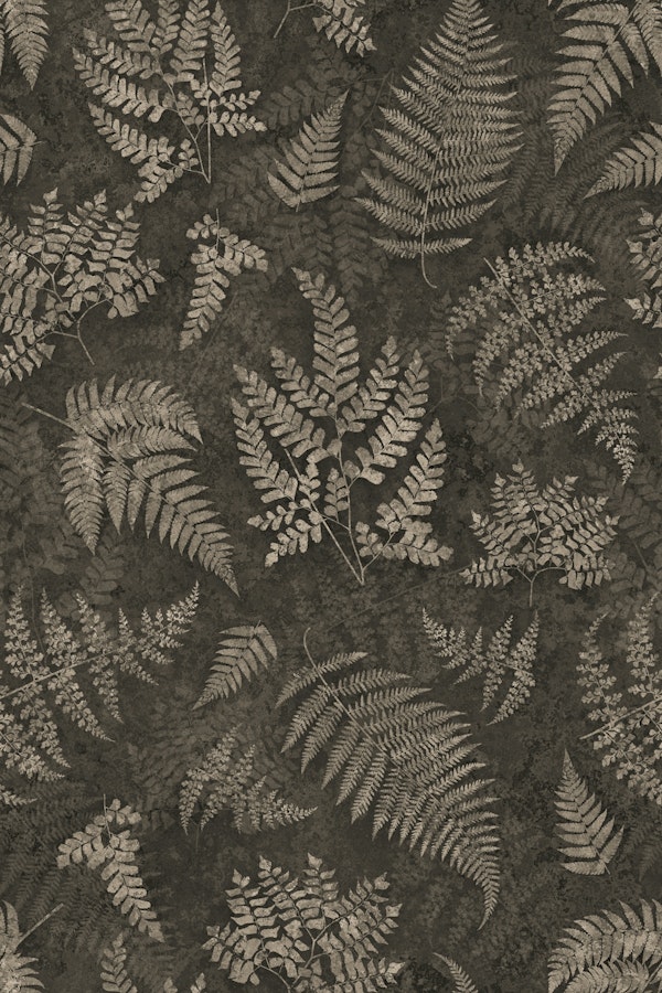 Moody Woods Brown Fern Botanical Pattern