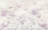 Whimsical Soft Purple Floral Elegance behang
