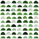 Emerald Semi Circles