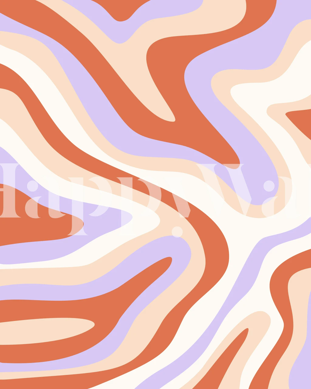 Tapeta Liquid Cheerful Geode vystavená v místnosti