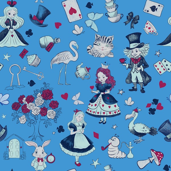 Alice's Adventures in Wonderland pattern 2