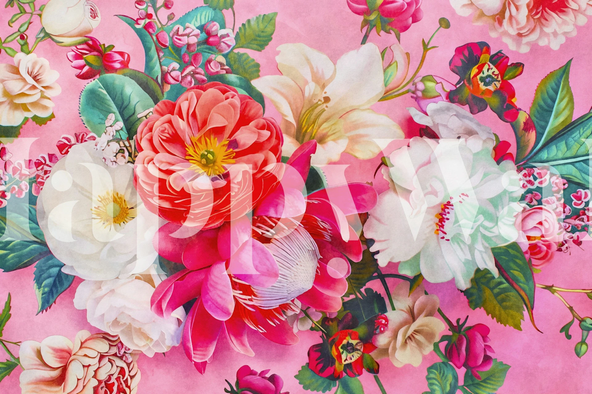 Odważna tapeta kwiatowa w aranżacji wnętrza