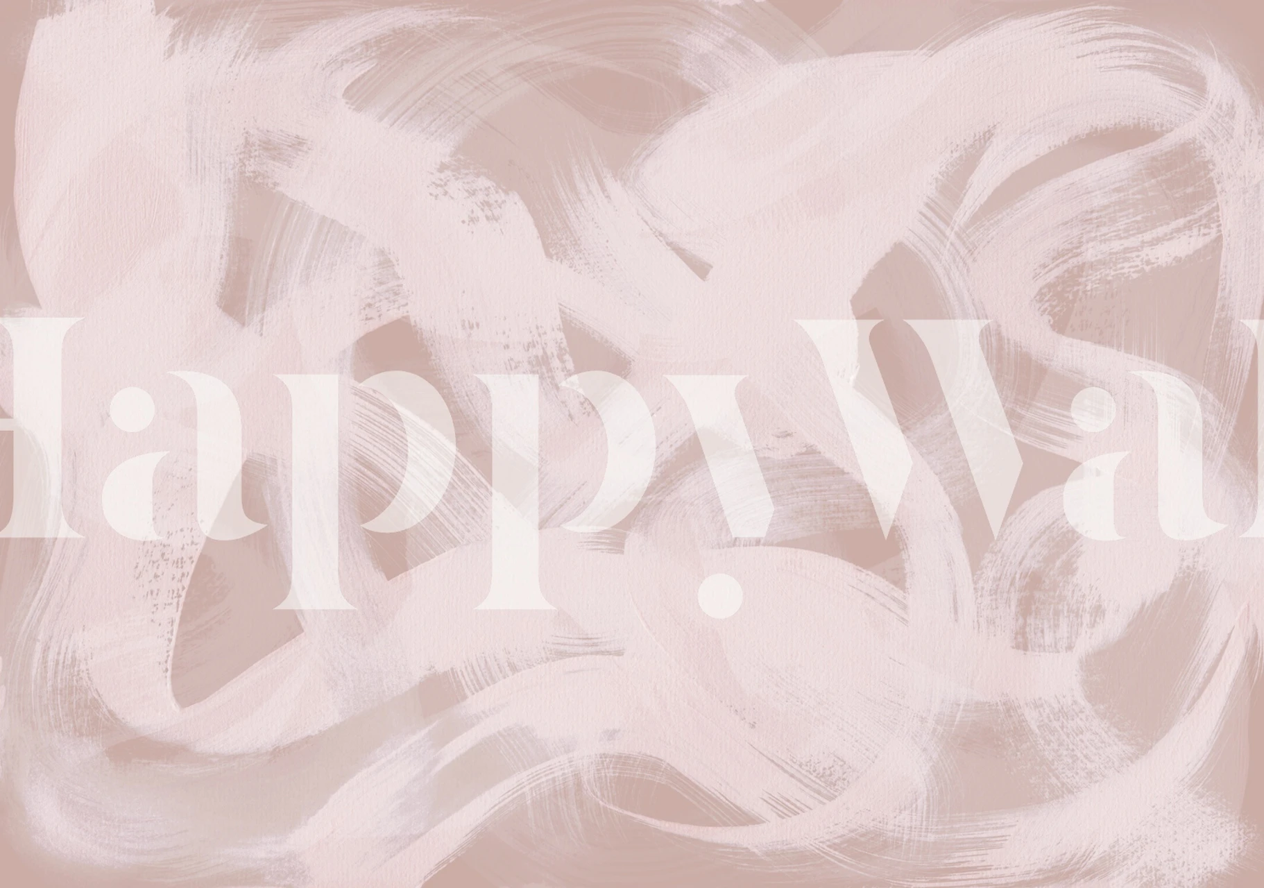 Abstract brush strokes in soft pink tones wallpaper