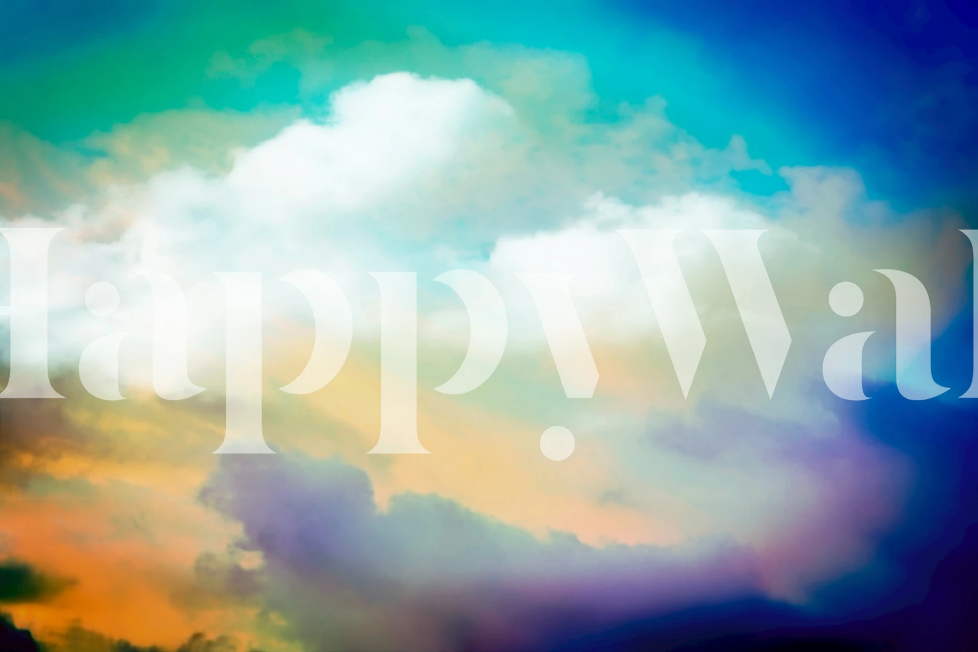 Celestial Dawn Tones wallpaper in a room