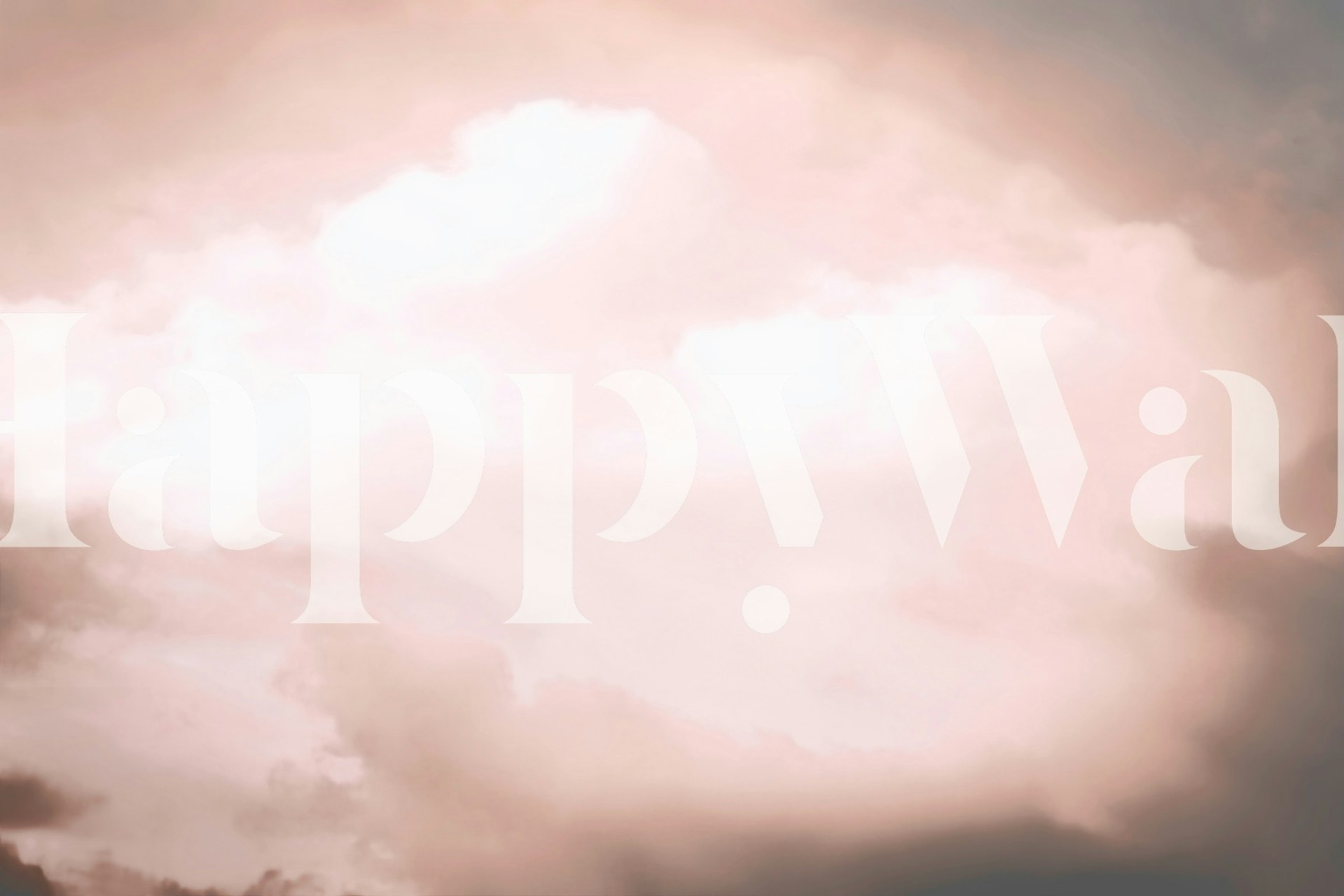 Blush Clouds Serenity tapet i ett rum