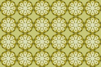 Retro 70s Groovy Fashion Flowers tapete