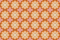 Floral Retro 70s Funky Fashion tapete