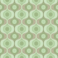 Sage 70s Groovy Retro Geometry wallpaper