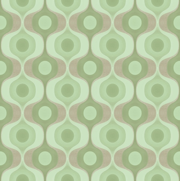 Sage 70s Groovy Retro Geometry