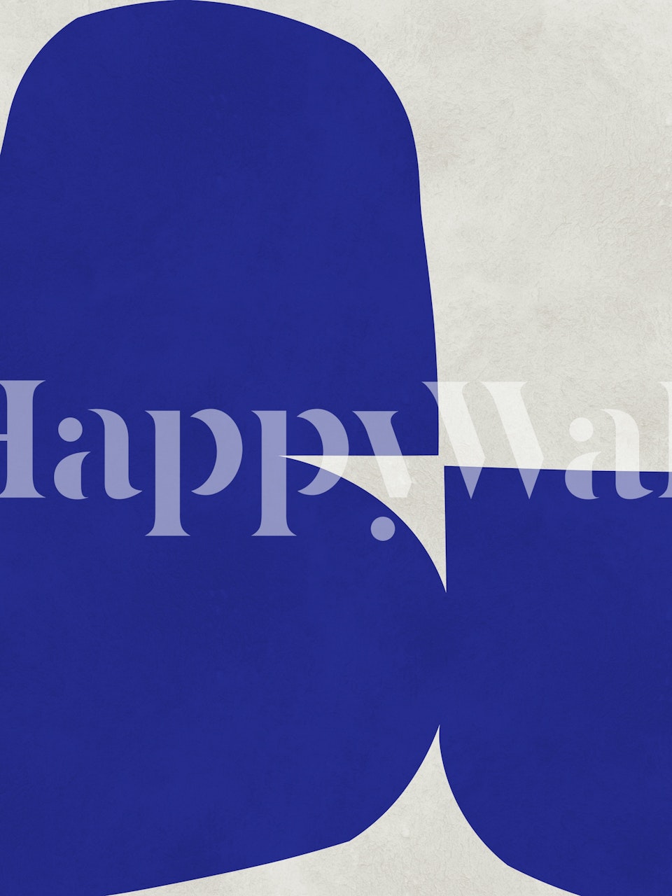 Ταπετσαρία σχεδίου Cobalt Edge Geometric σε ένα δωμάτιο