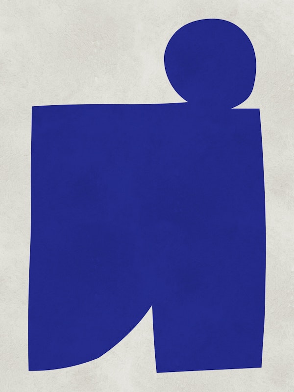 Cobalt Blue Abstract