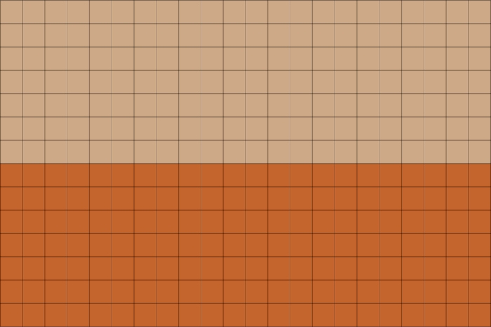 Autumn Square Pattern Orange Beige Wallpaper