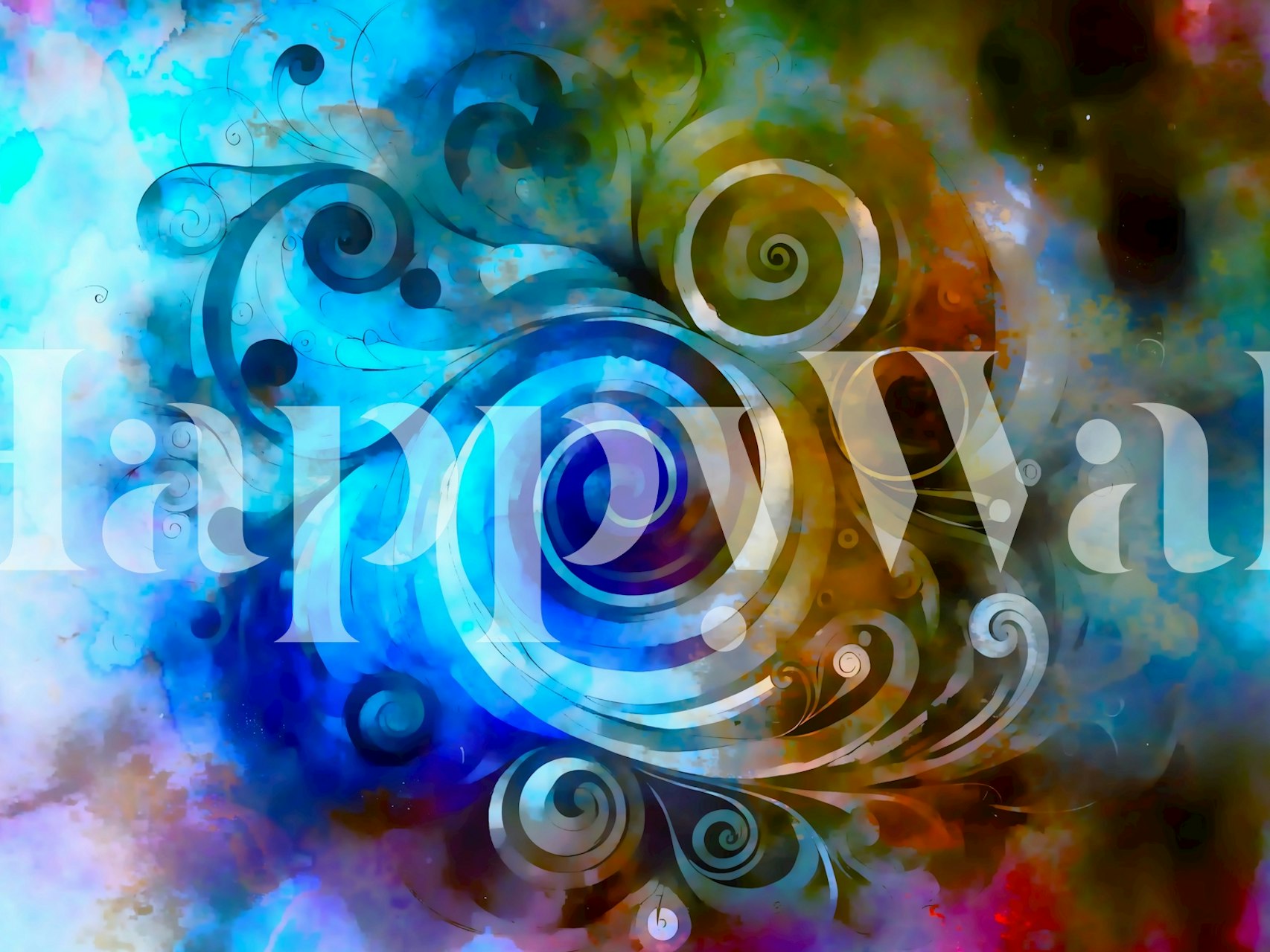 Vortex of Dreams wallpaper in a room