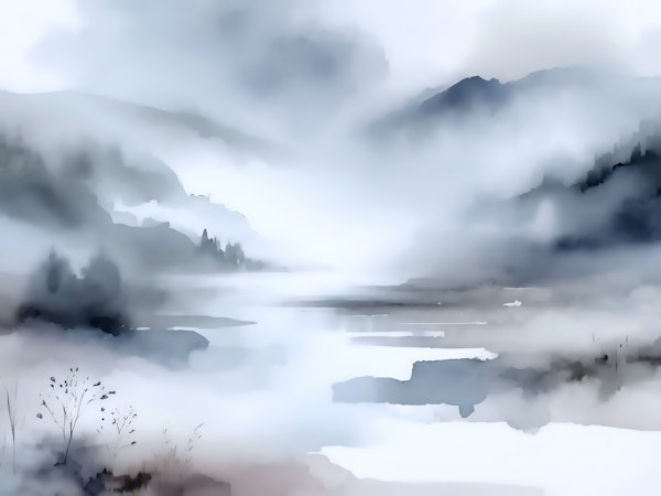 Misty Mountain Serenity